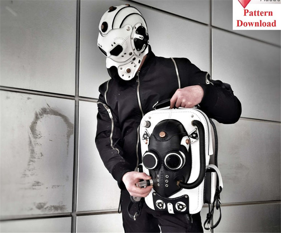 303–朋克蒸汽背包双肩包