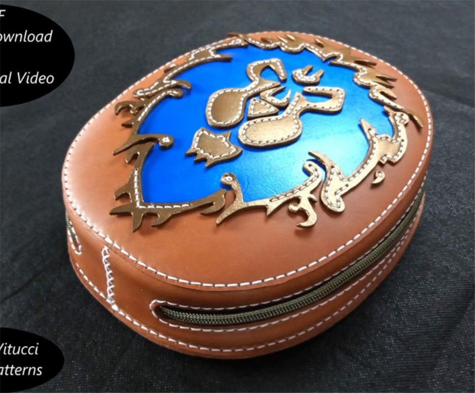 315-魔兽世界部落椭圆包零钱包